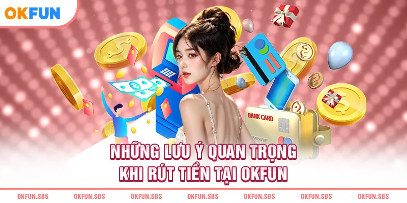 Những lưu ý quan trọng khi rút tiền tại OKFUN